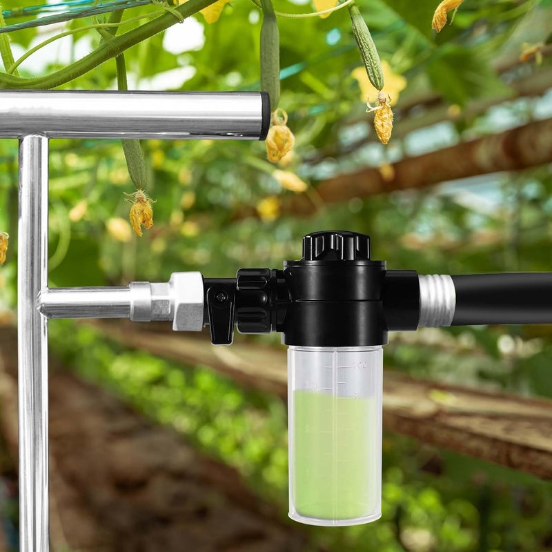 Sinbana Fertilizer Injector Bottle, Premium 4oz Injector Bottle with Valve and Hose End Sprayer Adapter Practical Liquid Inline Fertilizer Sprayer Dispenser Accessories for Botanical Gardens - Image 3